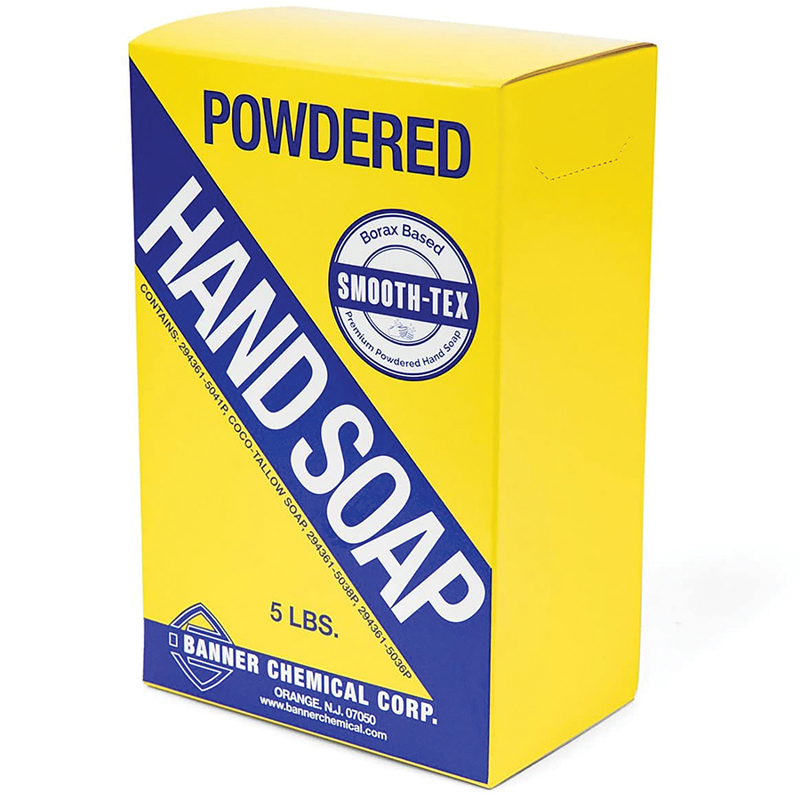 Economy Powder Hand Soap 5 lb Powder Box 50 LB/CA Grey Wolf Safety