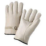 ANCHOR 6120XL LEATHER DRIVERS GLOVES ELASTIC BK