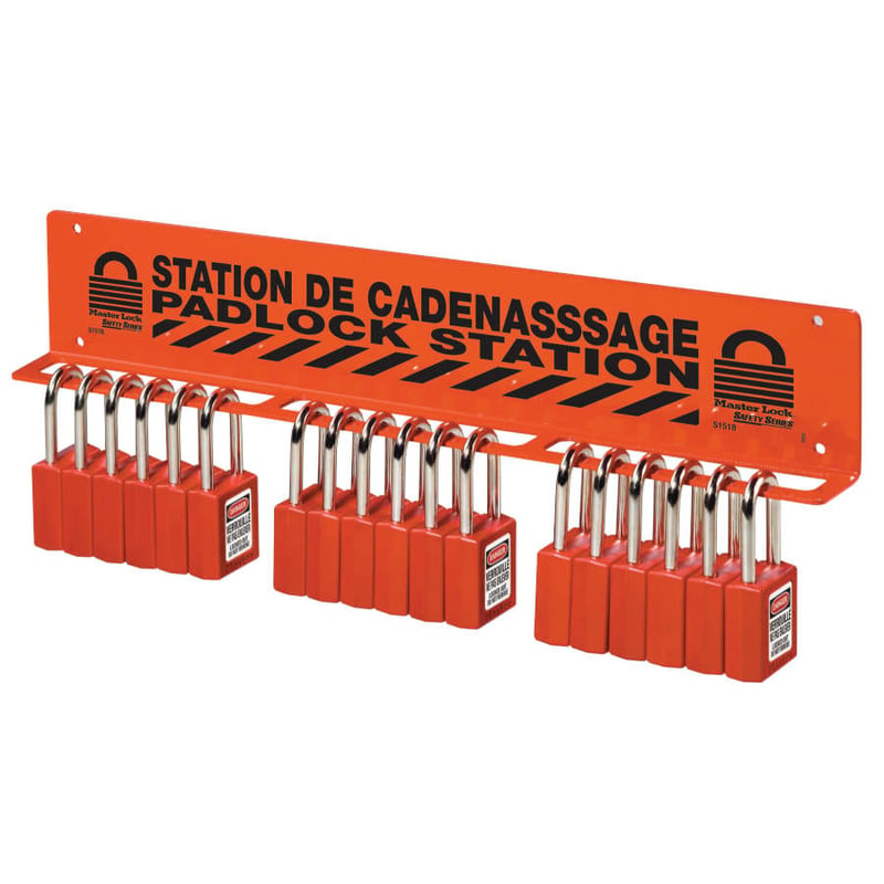 Safety Series Heavy Duty Padlock Racks 17 1/2 in | Grey Wolf Safety